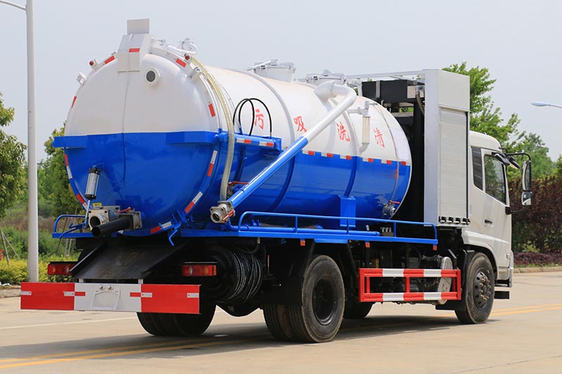 東風天錦國六 15方帶副發清洗吸污車圖片4